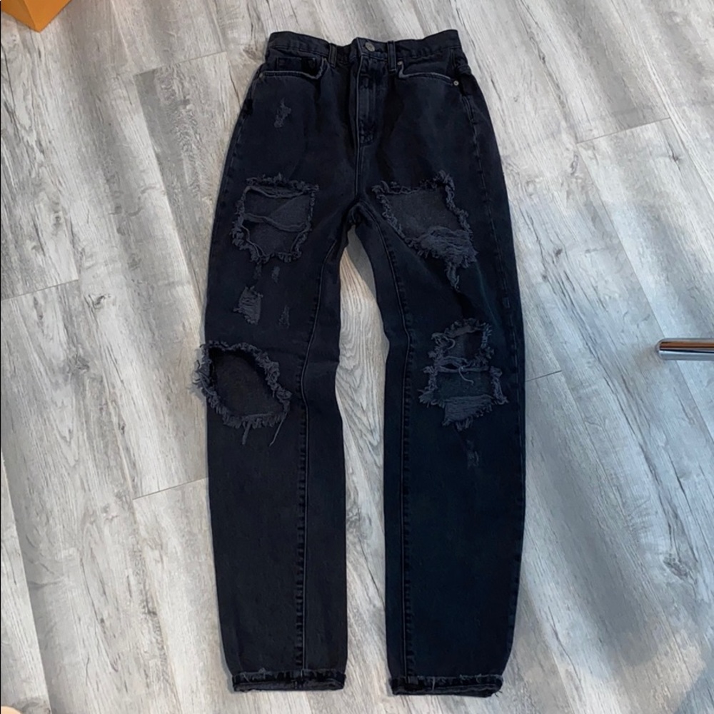 BDG destroyed mom jeans